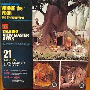 Vintage GAF  Talking View Master 3 Reels Winnie The Pooh And The Honey Tree